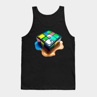 Melting rubik cube Tank Top